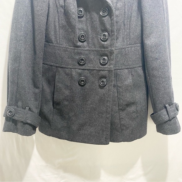 Ricki’s grey double button Pea  wool jacket women’s  size XS - Picture 4 of 10